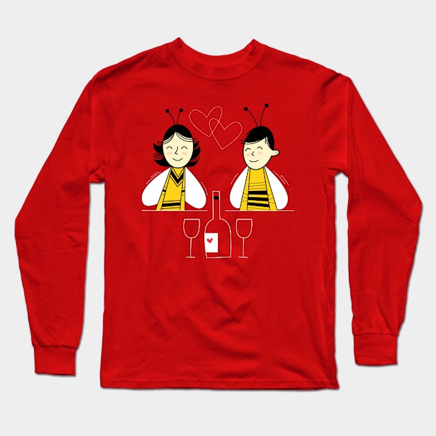 Honey Bees Long Sleeve T-Shirt by Andy McNally